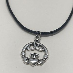 Claddagh Triquetra Trinity Knot Celtic Pendant